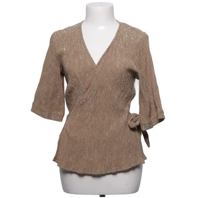 Wrap cardigan (Brown) from Magasin Du Nord Metallic fiber, Organic cotton, Viscose