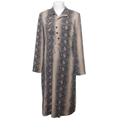 Robe chemise (Bleu, Beige) de Donna Ricco Polyester
