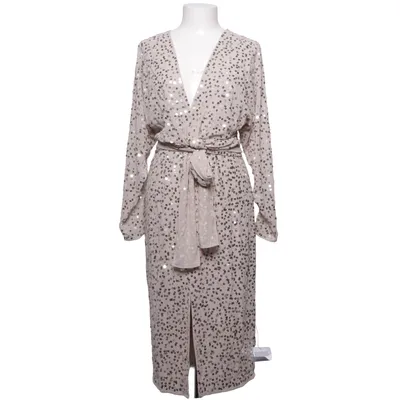 Klänning (Beige, Silverfärgad) från ASOS Design Polyester