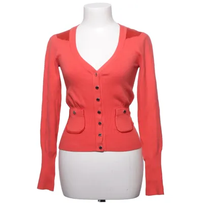 Cardigan (Rouge) de Karen Millen Coton, Élasthane, Polyamide, Soie