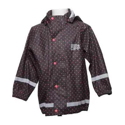 Regnjacka (Svart, Röd) från Basecamp Polyester