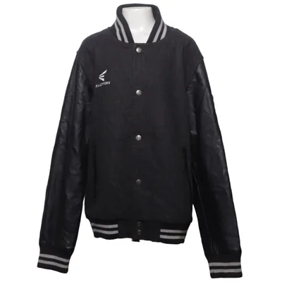 Collegejakke (Grå, Sort) fra Easton Polyester, Uld