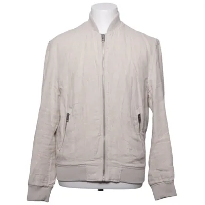 Bomberjakke (Beige) fra H&M Man Linned, Polyester, Elastan