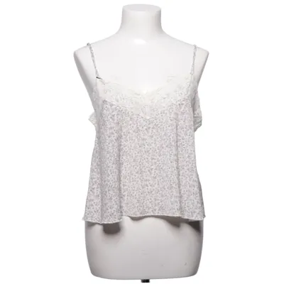 Tank Top (White, Gray) from Abercrombie & Fitch Nylon, Polyester