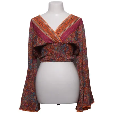 Wickelbluse (Paisley Panel Top) von Costes Rebel Viskose