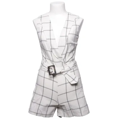 Jumpsuit (Beige, Zwart) van 4th + Reckless Katoen, Linnen, Polyester