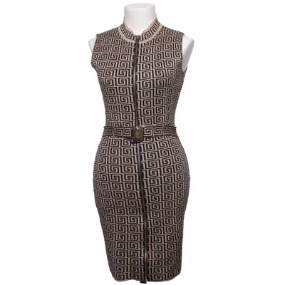 Robe (Beige, Noir) de J&H Fashion Polyester, Viscose