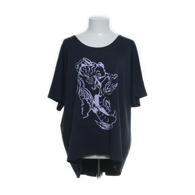 T-shirt (Blå, Lila) från Ulla Popken Bomull, Elastan