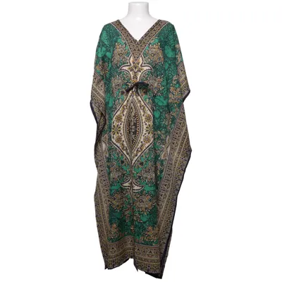 Kaftan (Green, Yellow, Black) Viscose