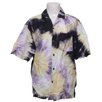 Short sleeve shirt (Black, Multicolored) from H&M Man Cotton, Linen