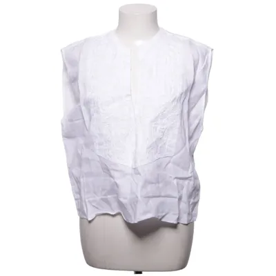Top (Wit) van Massimo Dutti Katoen, Linnen