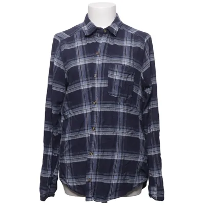 Flannel shirt (Blue, White) from Hollister Cotton, Elastane, Viscose