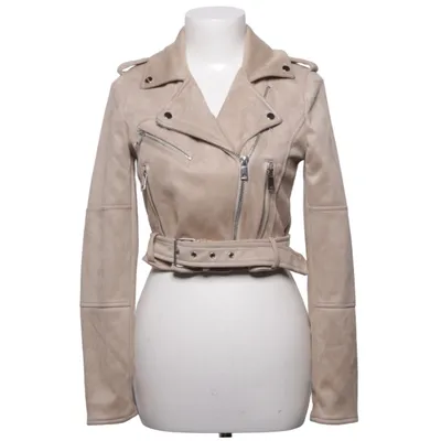 Biker jacket (Beige) from Pull & Bear Elastane, Polyester