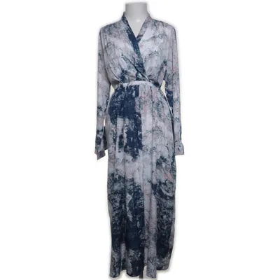 Robe longue (Bleu, Multicolore) de Flash Woman Polyester