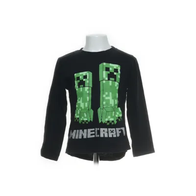 Långärmad t-shirt (Svart, Grön, Vit) från Mojang Bomull