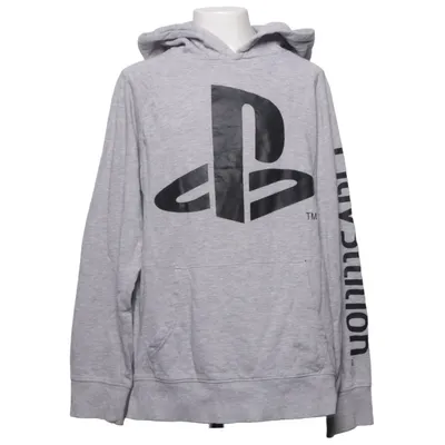 Sweat à capuche (Gris) de Playstation Coton biologique, Viscose