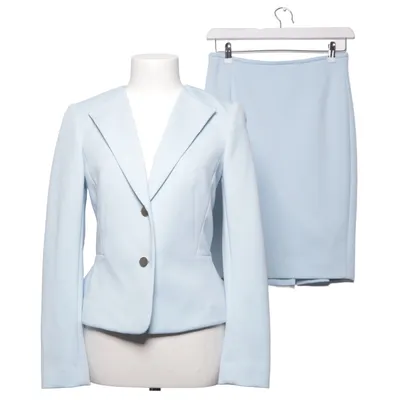 Jakkesæt med nederdel (Blå) fra Calvin Klein Elastan, Polyester