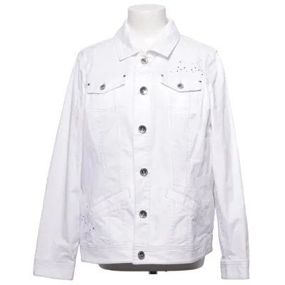 Denim jacket (White) from Gina Laura Collection Cotton, Elastane