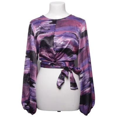 Slå-om bluse (Lilla, Sort, Flerfarvet) fra Next Polyester