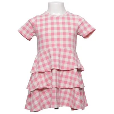 Jurk (Roze, Wit) van Mini Rodini Katoen, Elastaan