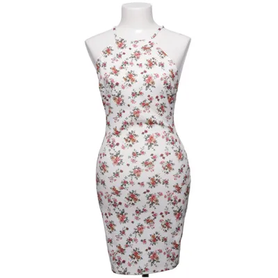 Dress (White, Multicolored) from NLY One Elastane, Polyester