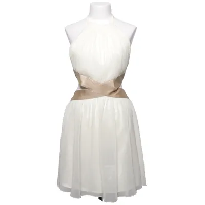 Robe (Beige, Blanc) de Rare London Élasthane, Polyester