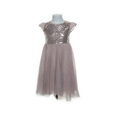 Dress (Beige, Silver) from Lindex Kids Cotton, Elastane, Polyester