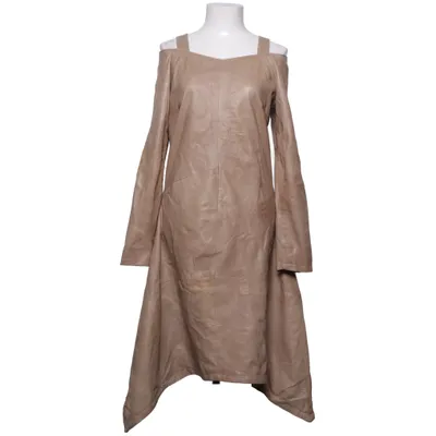 Leather dress (Beige) from NÖR Denmark Leather, Polyester