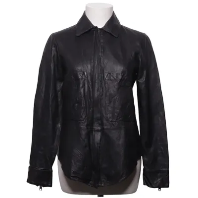 Leren jack (Zwart) van Zara Woman Studio Leer