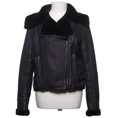 Shearling jas (Zwart) van Barneys Polyester