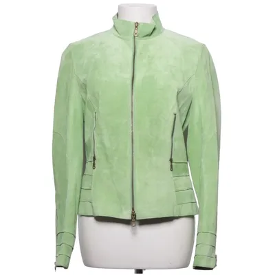 Läderjacka (Grön) från Taifun Collection Skinn, Polyester