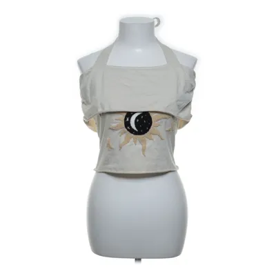 Halternecktopp (Beige) från Romwe Bomull, Elastan, Polyester