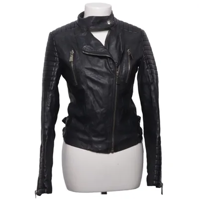 Bikerjack (Zwart) van Voyelles Polyester, Polyurethaan