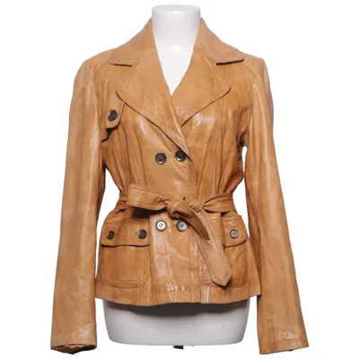 Leather jacket (Brown) from Savida Leather, Polyester