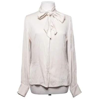 Sløjfebluse (Beige) fra Stenströms Elastan, Silke