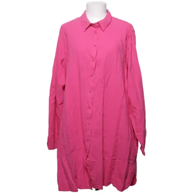 Skjortekjole (Pink) fra Zizzi Bomuld