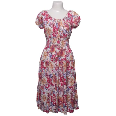 Dress (White, Pink, Purple) from Caramelle Elastane, Viscose