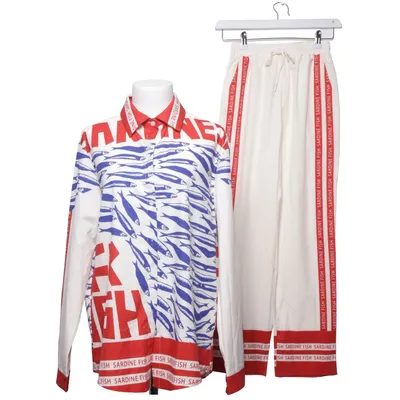 Set (Beige, Röd, Blå) Polyester