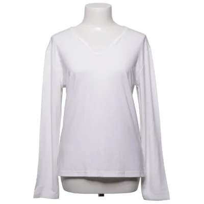 T-shirt à manches longues (Blanc) de Lady M Élasthane, Polyester, Viscose