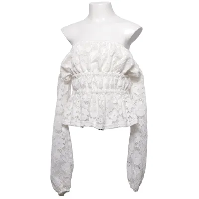 Top (White) from H&M Polyester, Cotton
