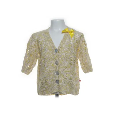 Cardigan (Yellow, White) from Bengh Per Principesse Acrylic, Cotton
