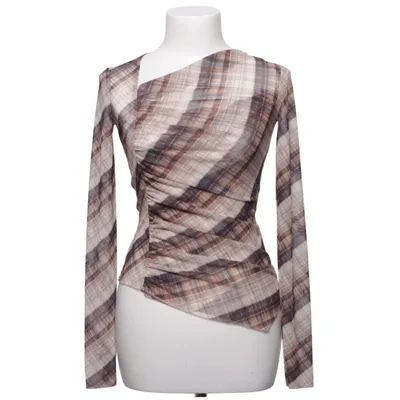 Haut (Beige, Marron) de Zara Élasthane, Polyester