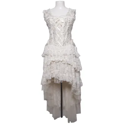 Robe (Blanc) de Burleska Coton, Polyester