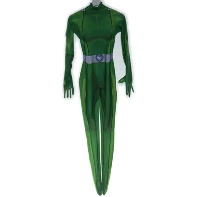 Maskeradkläder (Grön) Elastan, Polyester