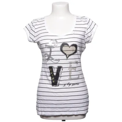 T-shirt (White, Black) from G by Guess Cotton