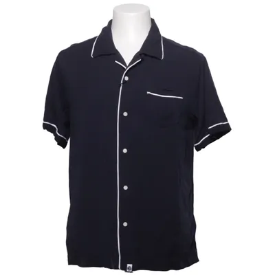 Pyjama shirt (Blauw) van Pretty Green Tencel, Viscose