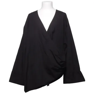 Wikkelblouse (Zwart) van Stylein Organisch katoen