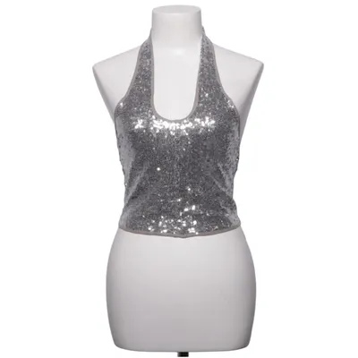 Haut dos-nu (Argent) de Gina Tricot Élasthane, Polyester