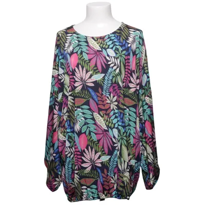 Bluse (Blå, Flerfarvet) fra Plus Size Elastan, Polyester