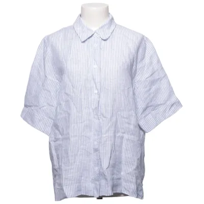 Kurzarmhemd (Blau, Weiß) von Cecil Leinen